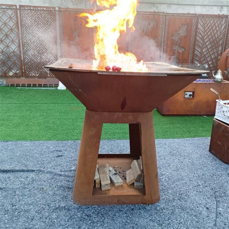 Corten Brasero Bbq Grills Charcoal