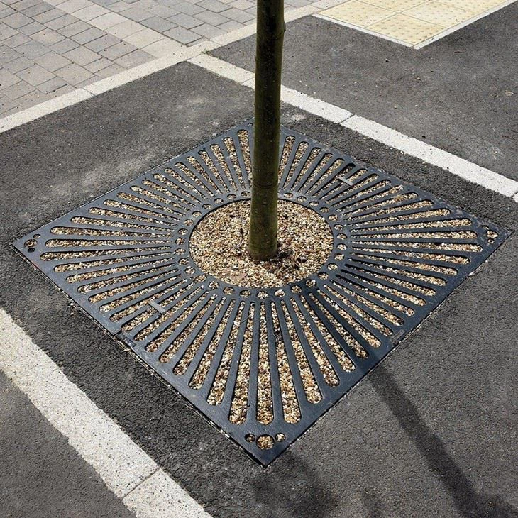 Metal Made Urban Tree Grate Steel Tree Grate