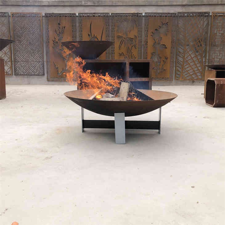 Rusty Steel Fire Pit Firebowl best